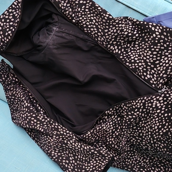 Alice + Olivia Inka Glitter Dot Dress Black Metallic Bodycon Strong Shoulder 12 - Picture 12 of 14